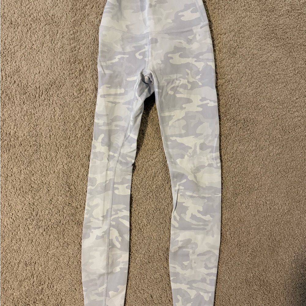 Lululemon Athletica Gray Camouflage Leggings